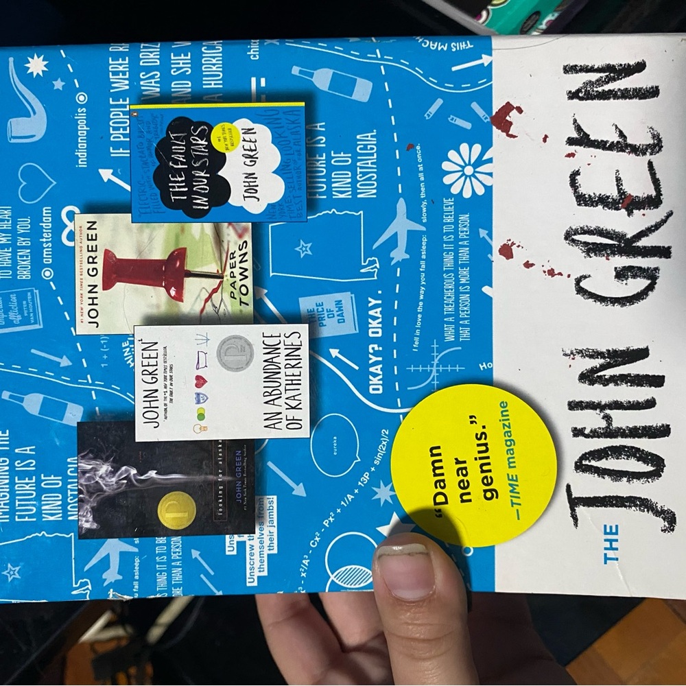 John Green Book with Blue Cover